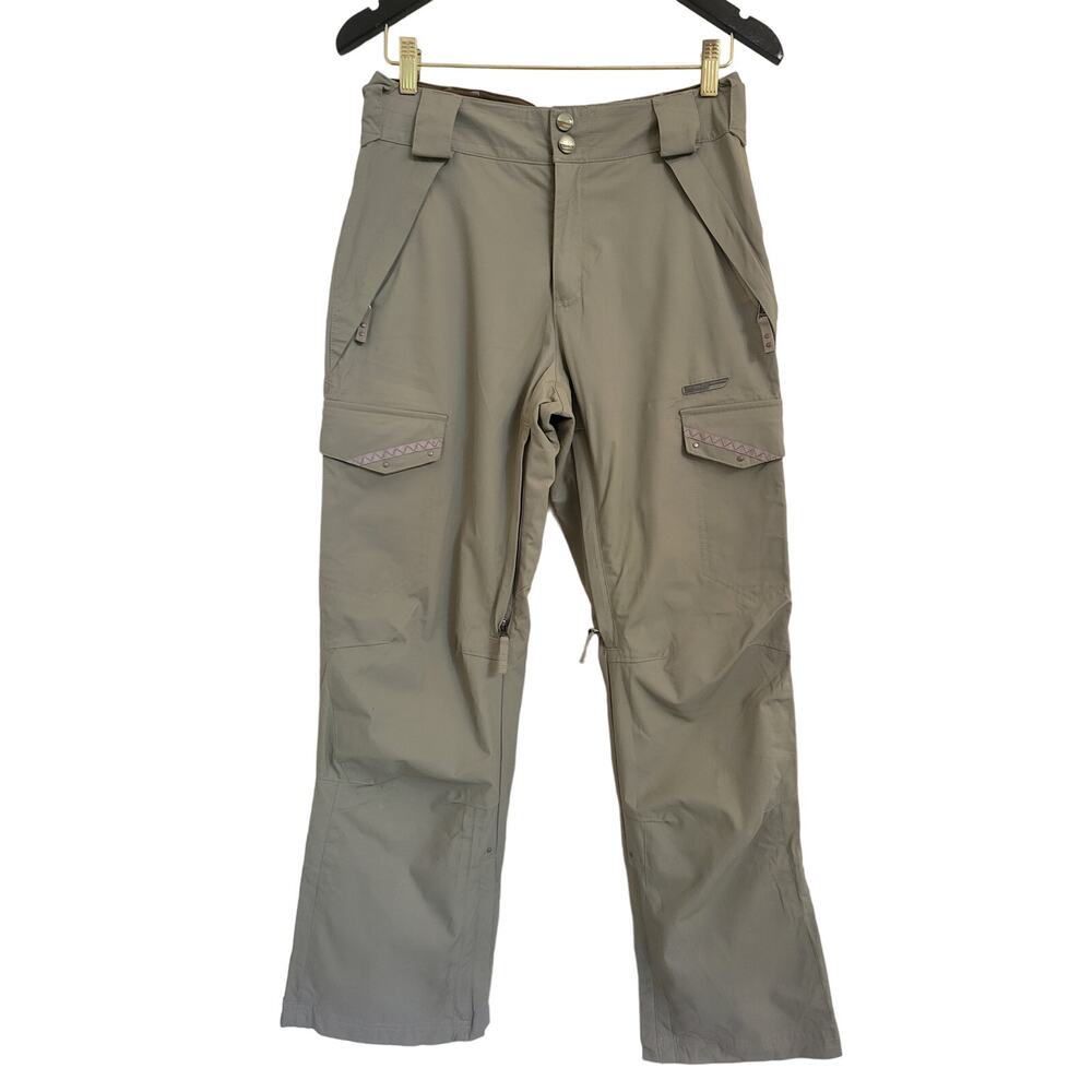 Sims Cargo Style Multi Pocket Women's Snowboard Pants Olive Green Sz S